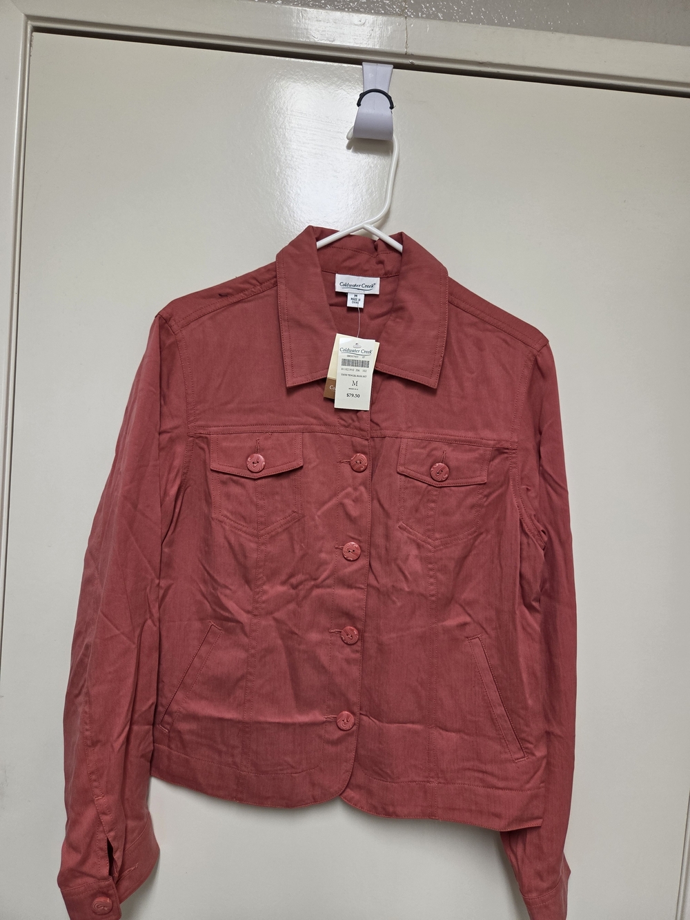 Vintage 90s Coldwater Creek Textured Tencel Bliss Jacket Size Medium
